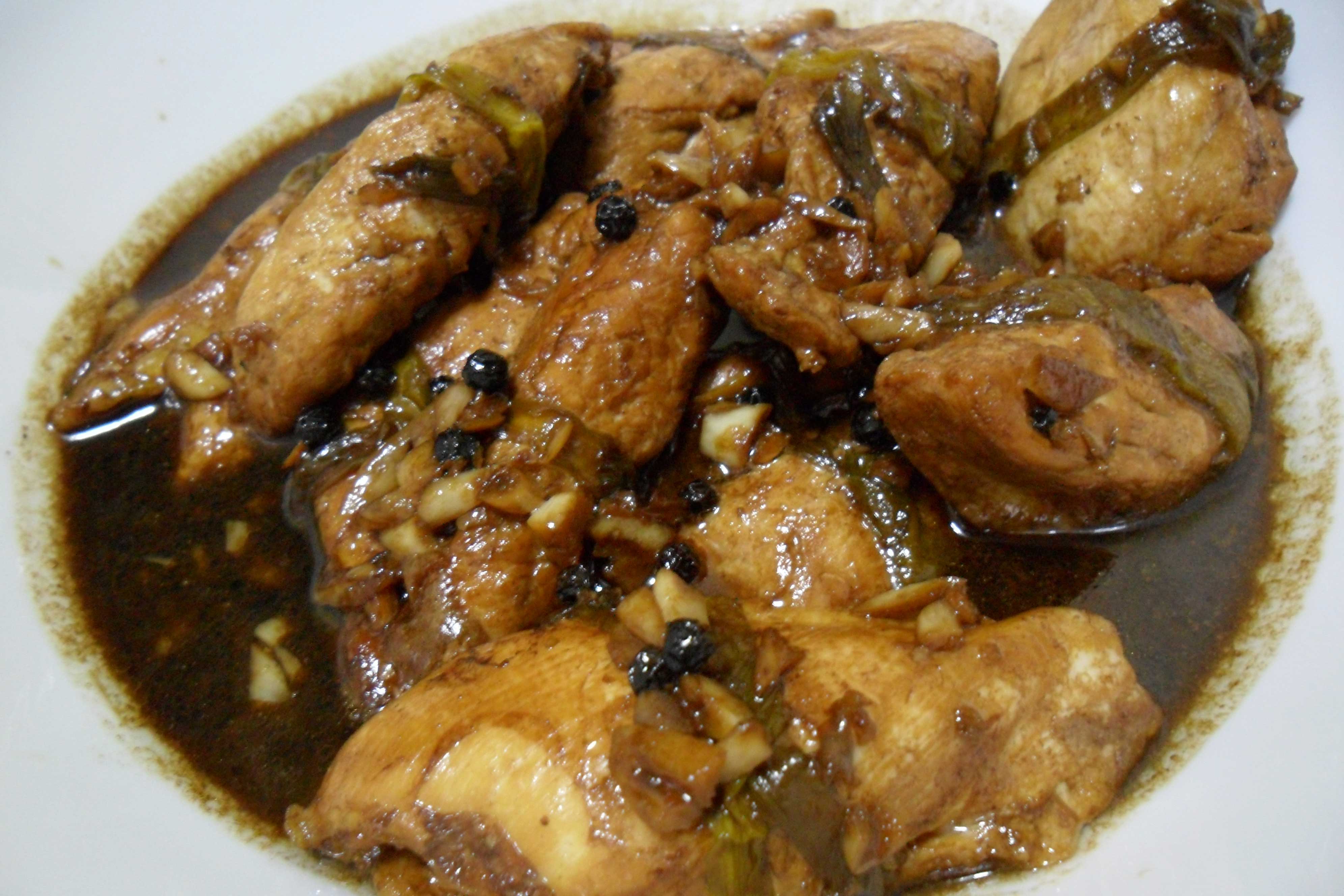 Chicken Adobo Roulade with Balsamic Vinegar